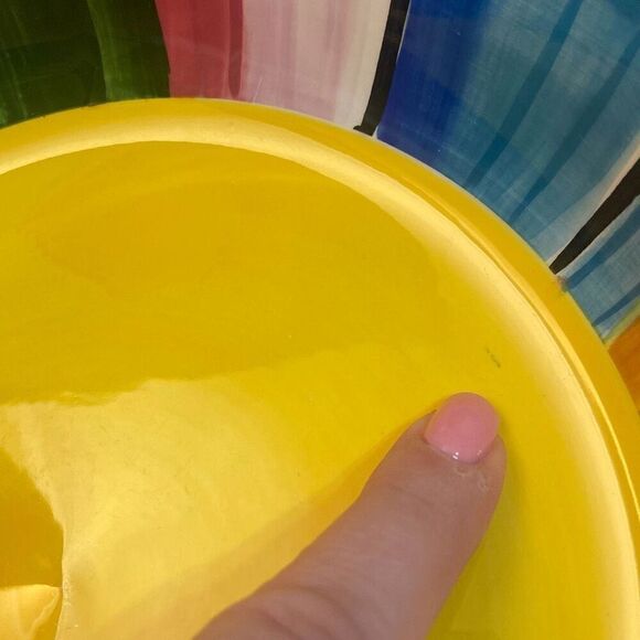 Certified International Serape Nancy Green Colorful Pasta Serving Bowl 9.5 inch - Picture 9 of 12